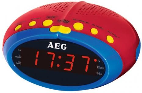 AEG MRC 4143 Orologio Digitale Blu, Rosso, Giallo radio