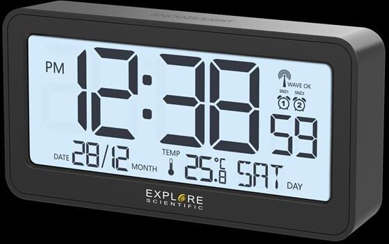 EXPLORE SCIENTIFIC Rdc1000 Sveglia Radiocontrollata Con Display-black