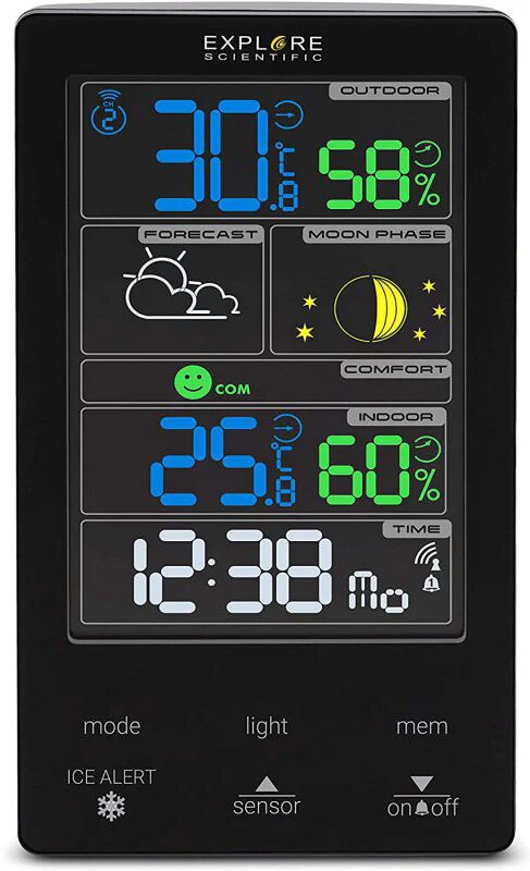 Explore Scientific WSC-4009 stazione meteorologica digitale Nero LCD AC