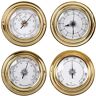 JINYISI barometer, thermometer, hygrometer, barometers voor thuis, barometrische manometer, 4 stuks/set analoog weerstation