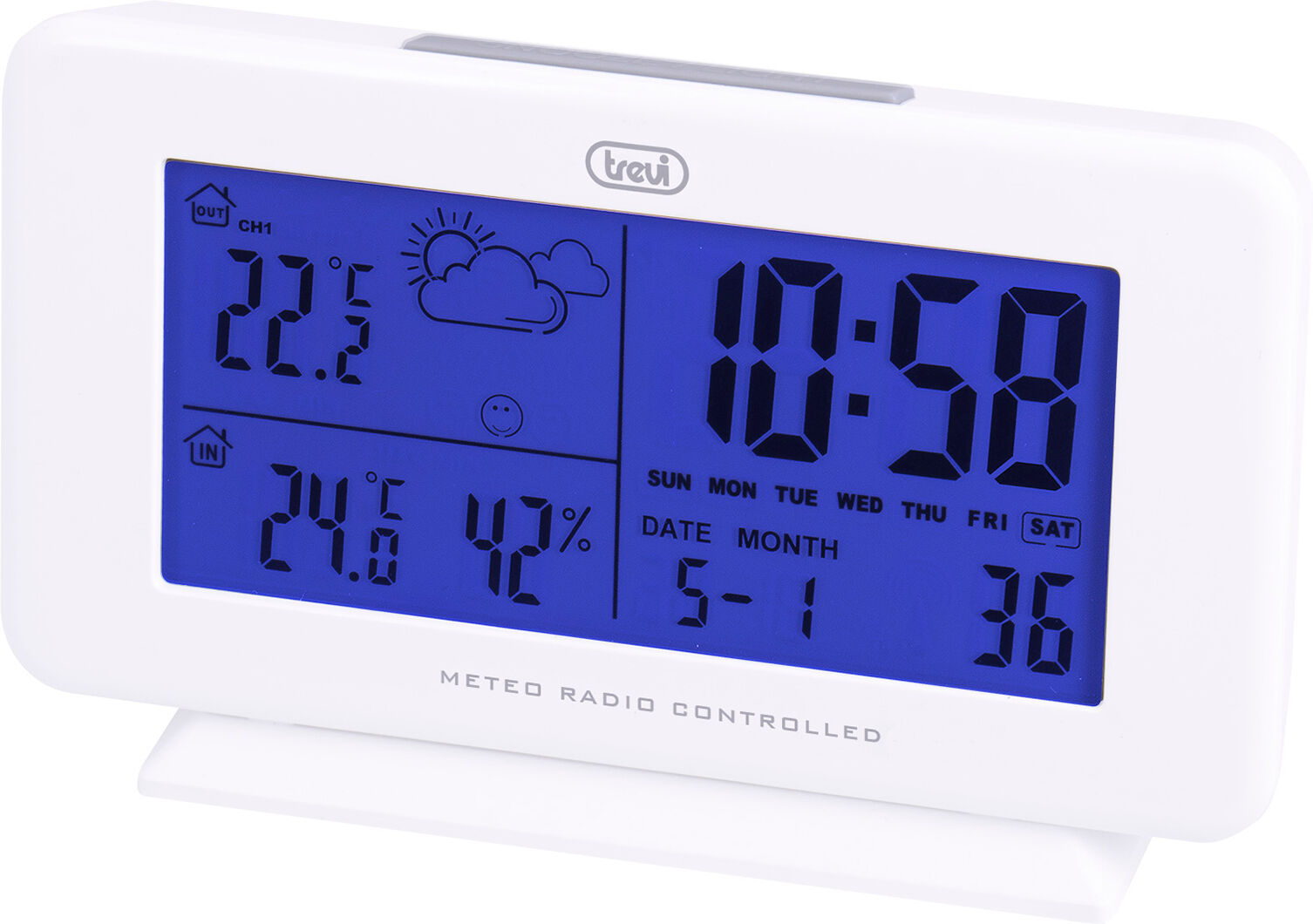 Trevi Weerstation ME-3108-RC Wit