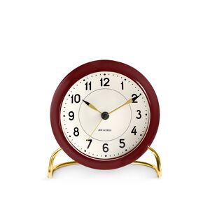 Arne Jacobsen Clocks Aj Station Bordsur - Röd