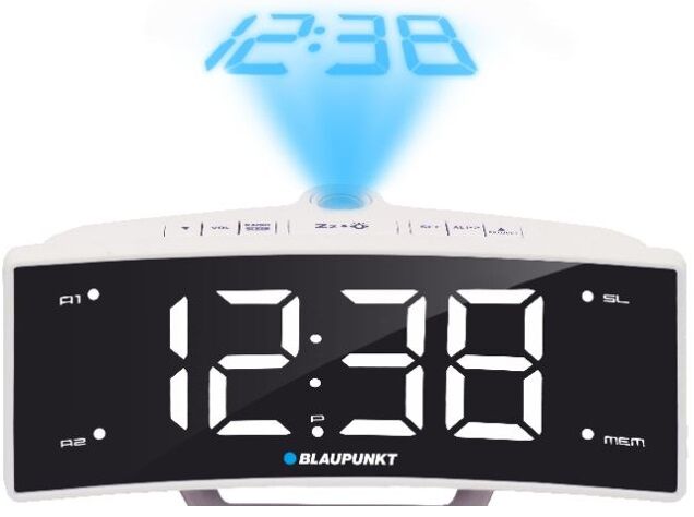 Blaupunkt Rádio Relógio Fm Pll C/ Projecção De Horas (branco) - Blaupunkt