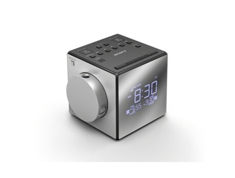Sony Rádio Despertador ICF-C1PJ (Prata - Digital - Alarme Duplo - Bateria)