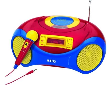 AEG Rádio SR 4363 (Multicor - Analógico - FM/FM  - Pilhas e Corrente)