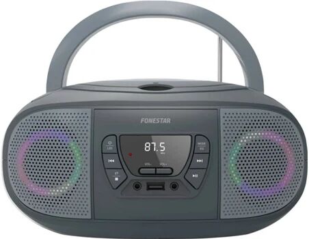 Fonestar Rádio Boombox Boom Go (Cinzento - Digital - Bluetooth)