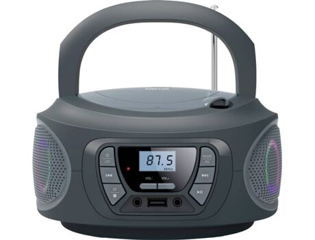 Fonestar Rádio Boombox Boom One (Cinzento - Digital - Bluetooth)