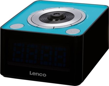 Lenco Rádio Despertador CR 16 (Azul - Digital - Função Snooze - Pilhas e Corrente)