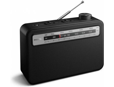 Philips Rádio TAR2506 (Preto - Analógico - FM/MW - Pilhas)