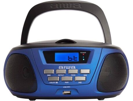Aiwa Rádio Boombox Bbtu-300Bl (Bluetooth)