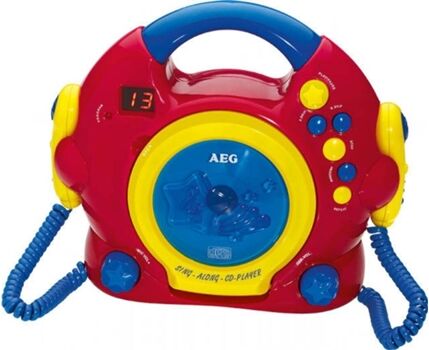 AEG Leitor de CD portátil Karaoke CDK 4229