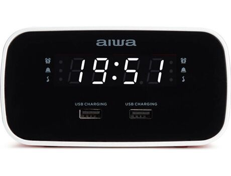 Aiwa Rádio Despertador Cru-19Rd (Usb)