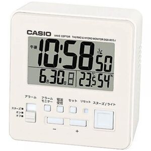 CASIO alarm clock [wave ceptor] white DQD805J7JF [with digital  radio wave automatic reception function]
