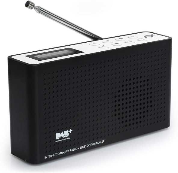 AX Technology AX Sound Path Lite+ Internet Radio DAB+ FM-UKW Bluetooth Lautsprecher tragbar mit Akku Wlan LCD