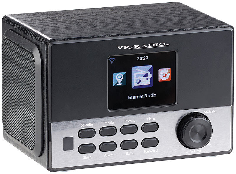 VR-Radio WLAN-Stereo-Internetradio, DAB+, Wecker, USB, 20 W, 8,1-cm-Display