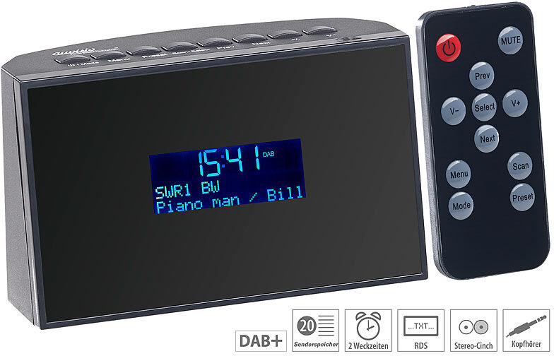 VR-Radio Digitaler DAB+/FM-Tuner zum Aufrüsten von HiFi-Anlagen, Radiowecker