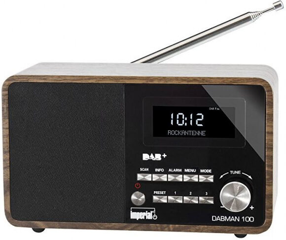 Imperial DABMAN 100 - DAB+ und UKW Radio - Holzoptik