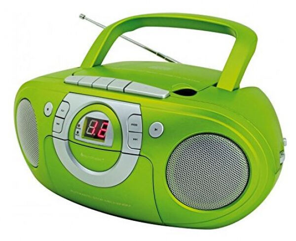 Soundmaster SCD5100GR - Radio-Kassettenspieler mit CD-Spieler - Grün
