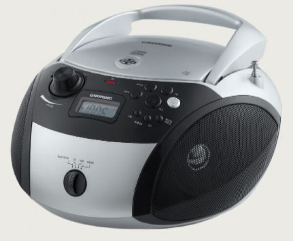 Grundig GRB 3000 - CD-Player / FM-Radio / Bluetooth - Silber/Schwarz