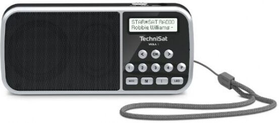 TechniSat VIOLA 3 - DAB+ / UKW Radio + Taschenlampe - Schwarz