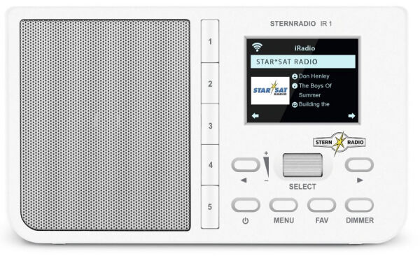 TechniSat Sternradio IR - InternetRadio - Weiss