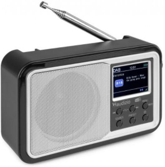 Divers Audizio Anzio - DAB+ Radio mit Bluetooth und FM - Silber/Schwarz