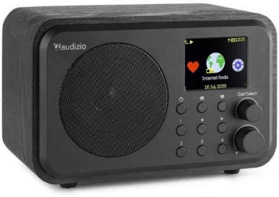 Divers Audizio Venice - WiFi Internet Radio mit Bluetooth - Schwarz