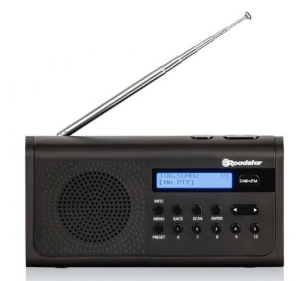 Roadstar TRA-300D+/BK - Portable DAB+ Radio