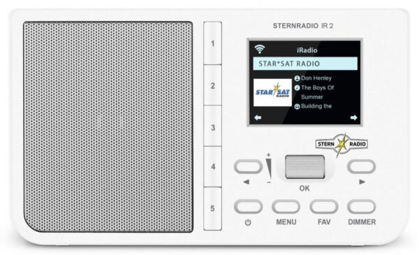 TechniSat Sternradio IR 2 - Internetradio via WLAN - Weiss