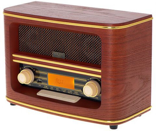 Adler AD 1187 - Retro Radio (Bluetooth 5 / FM / AUX / USB)