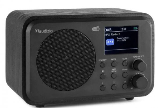 Divers Audizio Milan - DAB+ Radio mit Bluetooth - Schwarz