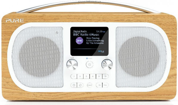 Bigben Pure - Evoke H6 FM/DAB+/BT Clock Radio - oak