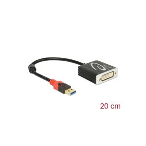 DeLock Adapter USB 3.0 Typ-A Stecker> DVI Buchse - Apple Adapter