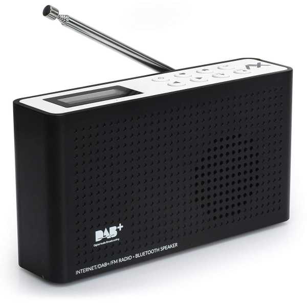 AX Technology AX Sound Path Lite+ Internet Radio DAB+ FM-UKW Bluetooth Lautsprecher tragbar mit Akku Wlan LCD