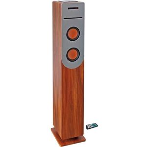 INOVALLEY HP34-CD-WOOD CD-spelare torn - Bluetooth - 100 W - USB - Trä och grå