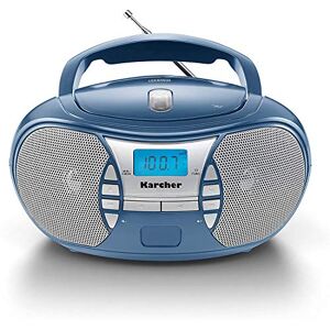 Karcher MC 6550N - Cadena de música (reproductor de CD, MP3 y casete, radio  PLL), color plateado [Importado de Alemania]