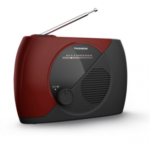 Radio Portátil Analógica Thomson Negro/Rojo RT353