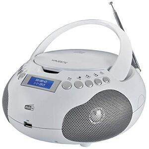 Reflexion Radio-lecteur CD DAB+, DAB, FM AUX, CD, Cassette, USB blanc, gris