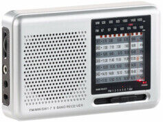 Auvisio Mini récepteur radio mondial analogique 9 bandes (FM/MF/7x HF)