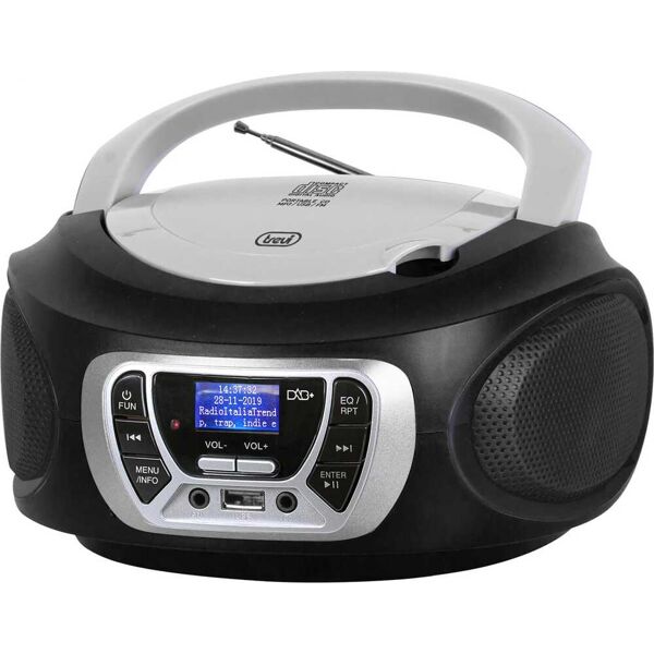 trevi cmp 510 dab boombox radio dab lettore cd mp3 aux colore nero - cmp 510 dab