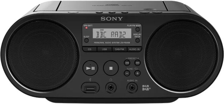 Sony ZS-PS55B BOOMBOX RADIO DAB CD USB