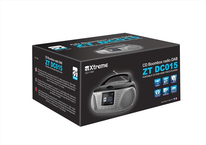 Xtreme Radio Dab Cd Boombox Zt Dc015-grigio