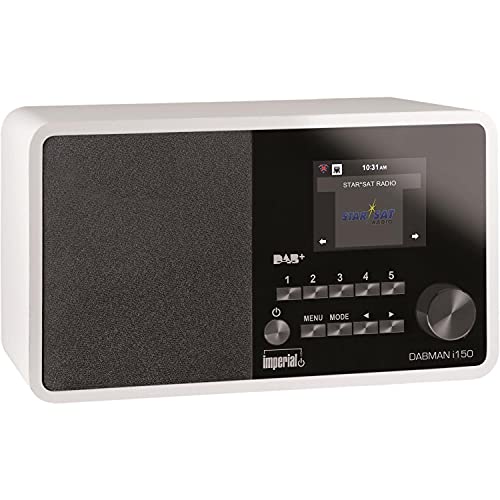 Imperial DABMAN i150 internetradio/digitale radio (internet, DAB+/DAB, FM, USB, WLAN, 2,8 inch kleurendisplay) wit