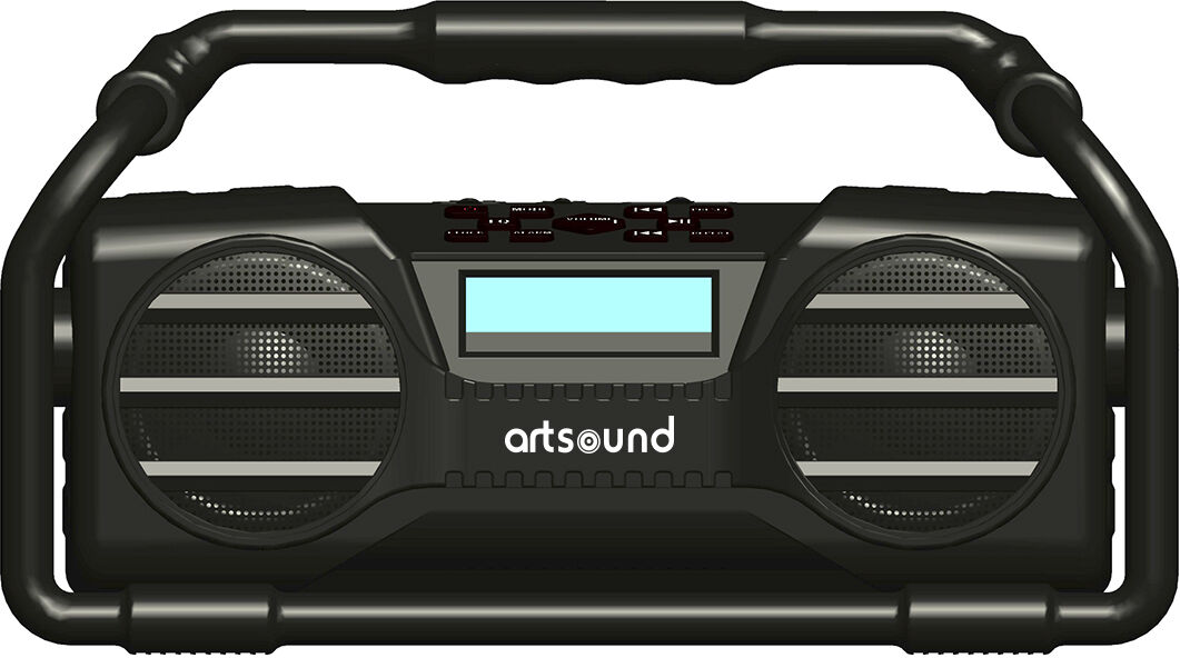 ArtSound U6, oplaadbare digitale all-round radio, zwart