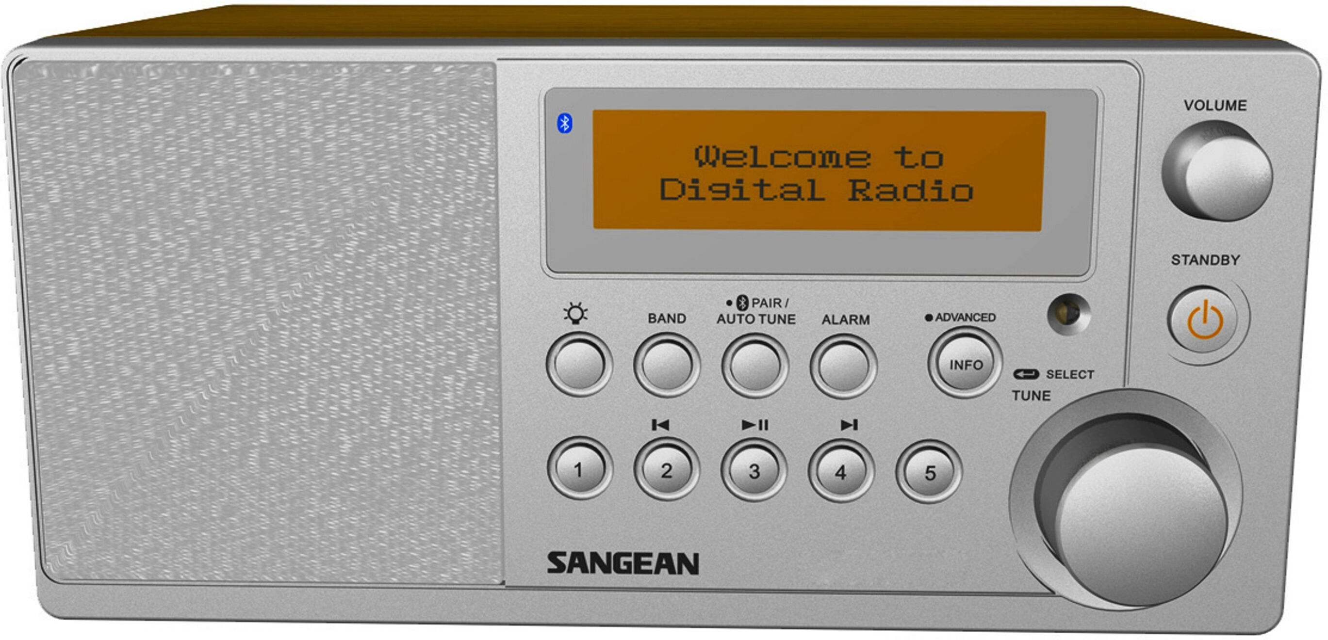 Sangean DDR-31BT, houten cabinet radio, DAB+, BT, zwart