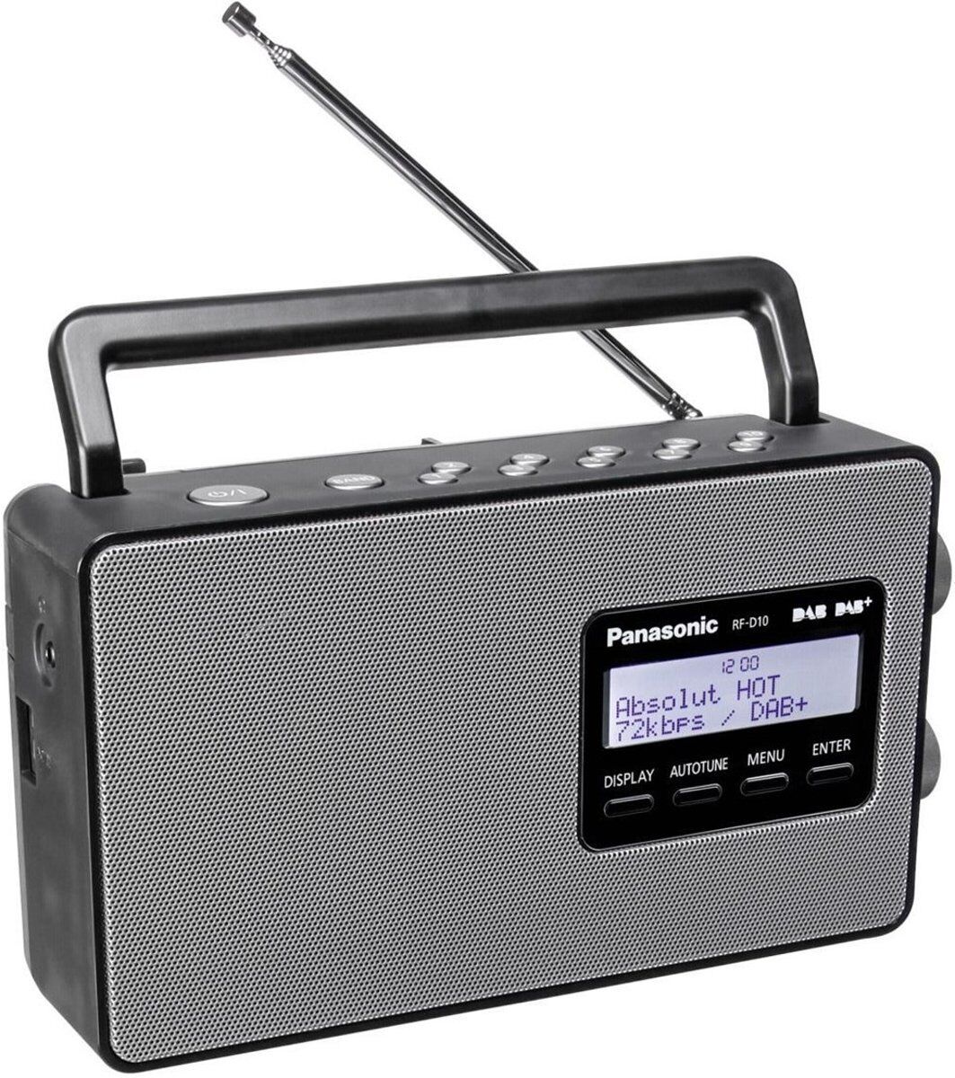 Panasonic RF-D10EG-K Portable Radio - DAB+ - RDS