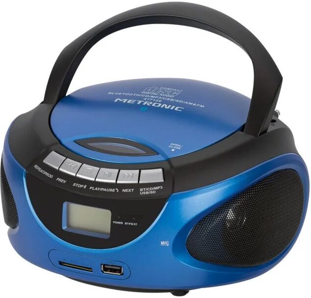 Metronic rádio cd bluetooth azul