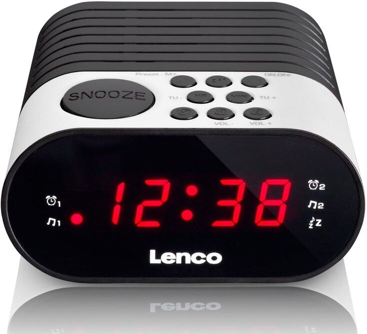 Lenco Rádio Despertador Cr 07 (branco) - Lenco