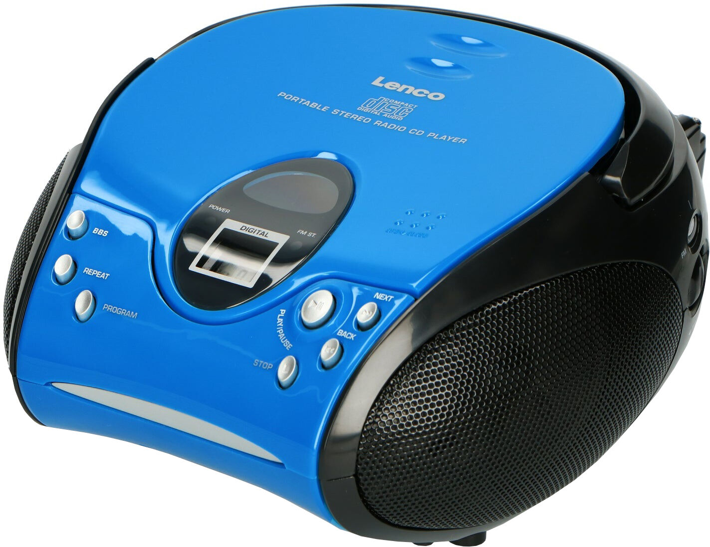 Lenco Rádio Portátil Scd 24 C/ Leitor Cd-r/rw (azul) - Lenco