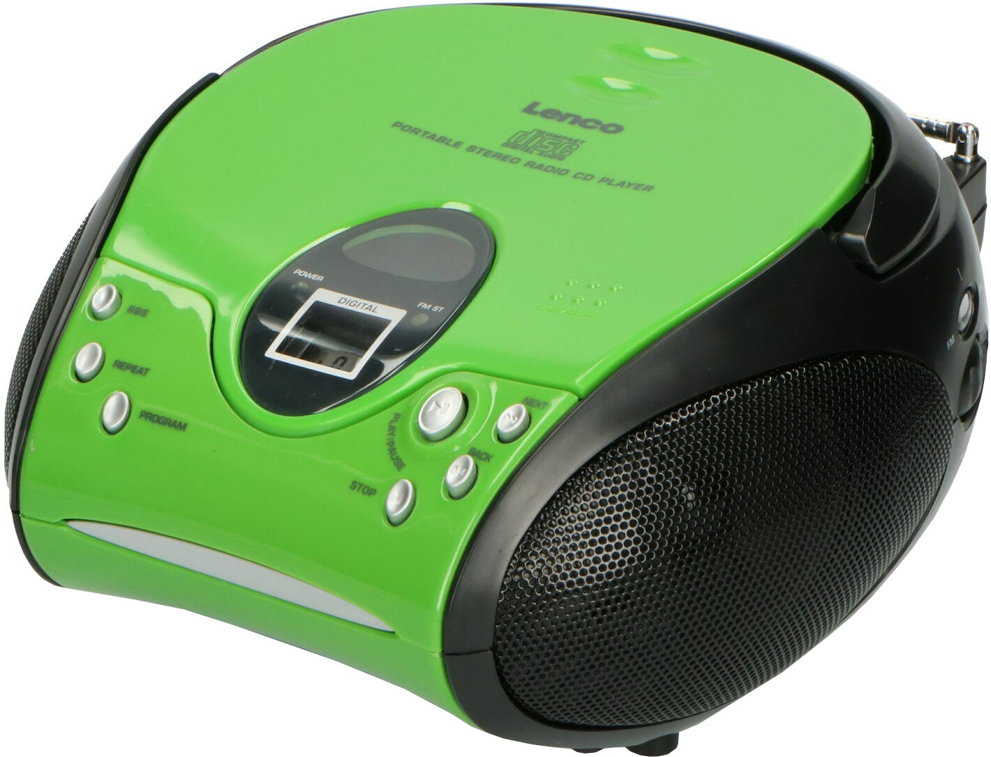 Lenco Rádio Portátil Scd 24 C/ Leitor Cd-r/rw (verde) - Lenco